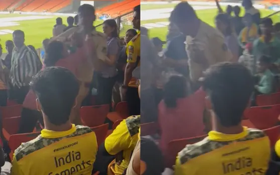 'Woh stree hai, kuch bhi kar sakti hai' - Fans react as video of woman pushing Policeman in stands of Narendra Modi Stadium surface