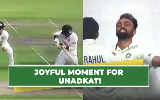 Watch: Jaydev Unadkat takes maiden Test wicket, ends 12-year wait, with a ripper of a ball