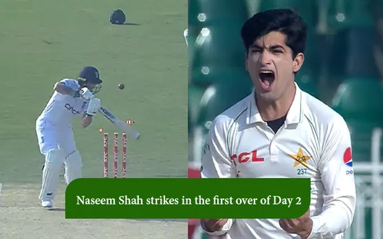 Watch: A slower ball does the trick for Naseem Shah, clean bowls Ben Stokes