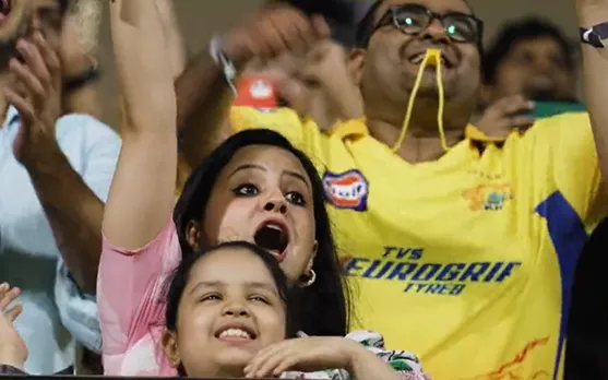 Watch : Ziva, Sakshi and fans celebrate wildly at Chepauk stadium as CSK qualify for 2023 IPL Final
