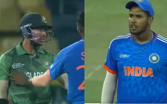 WATCH: Harshit Rana's over-the-top celebration enrages Soumya Sarkar in semifinals of Emerging Asia Cup 2023