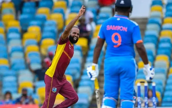 'Run to banata nhi kbhi aur log isko WC le jana chahte hai' - Fans react as Sanju Samson fails to score runs against West Indies in 2nd ODI