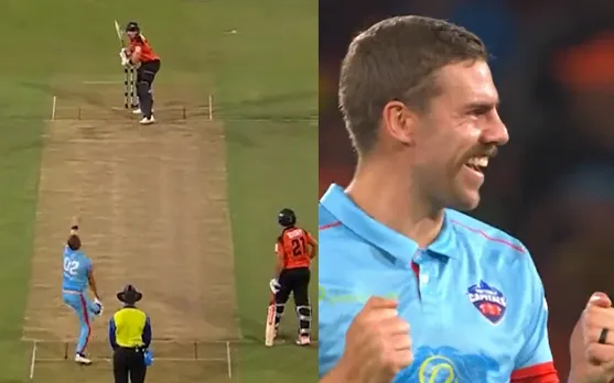 Watch: Anrich Nortje bowls a 151kph rip-snorter to dismiss Tristan Stubbs in SA20 League