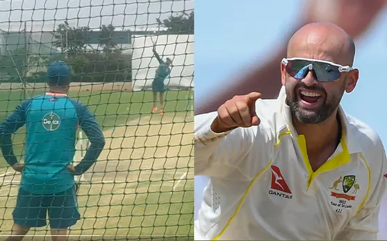 Watch: Nathan Lyon practices with tennis racquet ahead of first Test against India