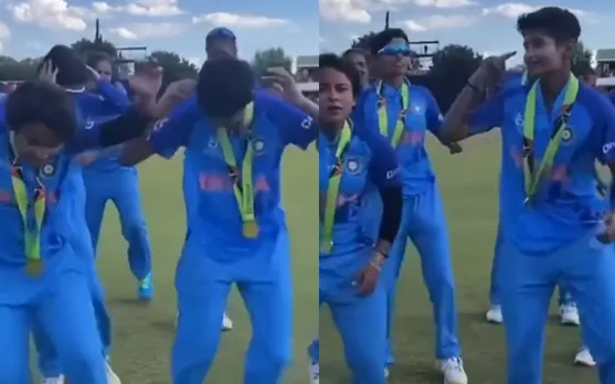 Watch: India Women’s Under-19 shake legs to beats of 'Kala Chasma' to celebrate their World Cup victroy