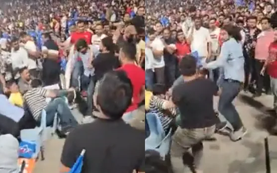 'Security kya kar Raha hai' -Fans shocked as violent fight erupts in stands during DC vs SRH game in IPL 2023