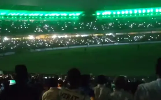 Raipur stadium rocks with patriotic passion as fans sing Vande Mataram during India vs New Zealand match laser- light show