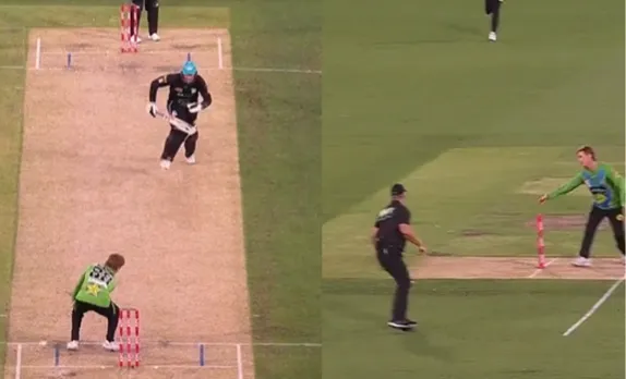Watch: Melbourne Stars' missed run-out opportunity costs them game as Matt Renshaw secures victory for Brisbane Heat