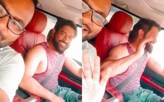 WATCH: MS Dhoni enjoys time while he goes out for drive in Ranchi