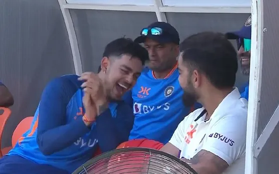 'Zarur Vadapav pe has rahe hain dono' - Fans react as Virat Kohli and Ishan Kishan were seen having fun in dugout during 4th Test against Australia
