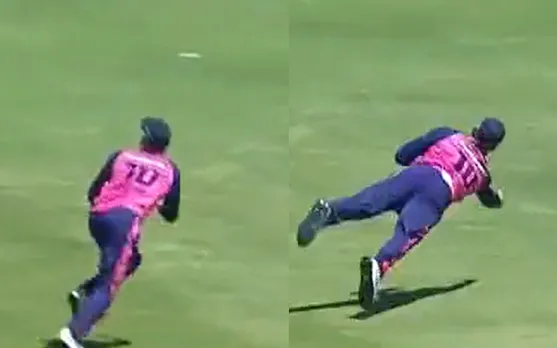 Watch: David Miller takes a terrific one-handed grab to dismiss Kusal Mendis in SA20 2023