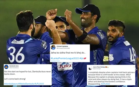 ‘Jaffna ko sidha final me hi bhej do’- Twitter reacts as defending champions Jaffna Kings bag their second win of LPL 2022