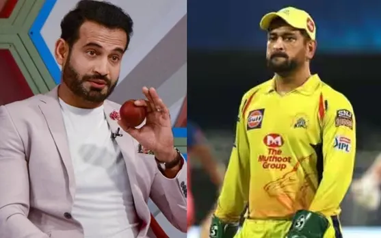 Irfan Pathan and MS Dhoni (Source - Twitter)