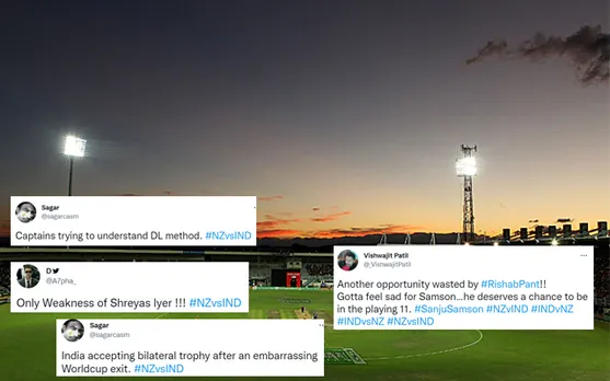 ‘Didn’t officials check weather reports for matches’ - Fans disappointed as India-New Zealand third T20I ends in a tie