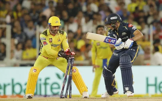 'Fine, I'll do it myself' - Fans react as MS Dhoni does lightning-fast stumping to dismiss in-form Shubman Gill in IPL 2023 final