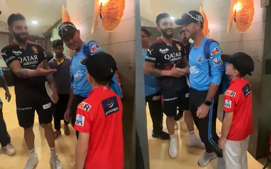 'Ponting ka baccha bhi gaali dega ab' - Fans react as Ricky Ponting's son meets Virat Kohli, video goes viral on internet