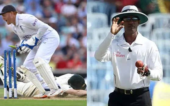 'Isne World Cup jitya tha England ko'- Fans react as Kumar Dharmasena throws light on Steve Smith's runout on Day 2 of fifth Ashes Test