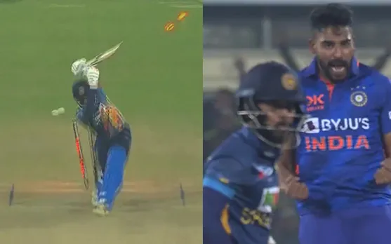 Watch: Mohammed Siraj shatters stumps, sends Kusal Mendis, for a duck in 1st ODI