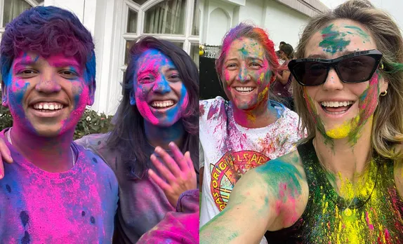 'Haa yeh kar lo pehle' - Fans troll as Bangalore women players after photos of Holi celebration go viral online