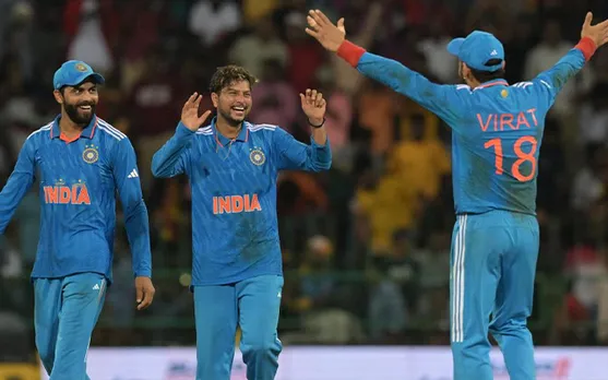 'Kya bowling kia hain'- Fans react as Kuldeep Yadav becomes fastest Indian spinner to pick 150 wickets