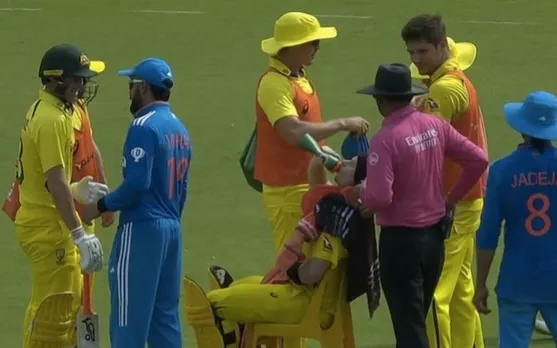 WATCH: Steve Smith sits on chair mid-innngs due to unbearable heat at Rajkot