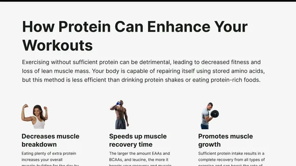 The Power of Protein: Optimizing Intake for Peak Performance and Recovery