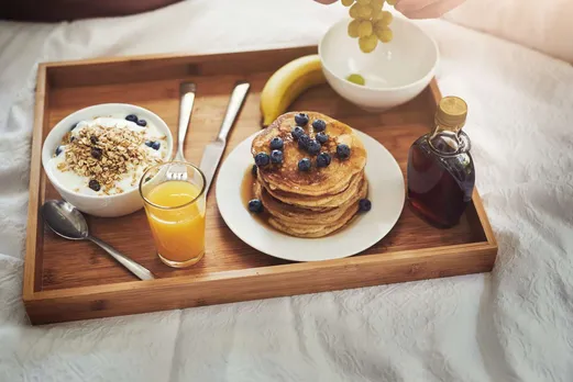 breakfast in bed.