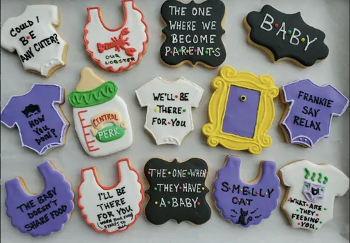 baby shower cookies friends