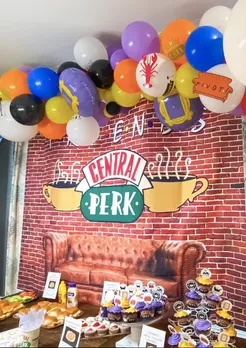 friends themed baby shower decor