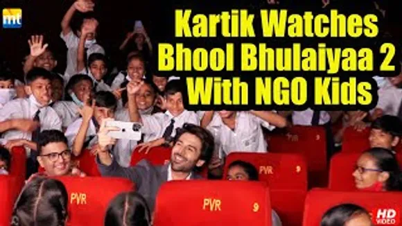 Kartik Aaryan Celebrates 175 CRORE Success Of 'Bhool Bhulaiyaa 2' With NGO Kids