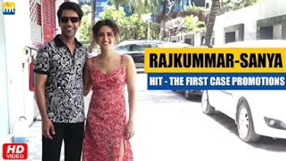 Rajkummar Rao & Sanya Malhotra Were All Smiles As They Promoting Their Film 'Hit - The First Case'