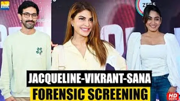 Jacqueline Fernandez, Vikrant Massey, Sana Makbul, Akansha Ranjan And Others At ZEE5's 'Forensic' Screening