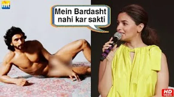 Alia Bhatt Furious at Trollers about Ranveer Singh's Unclad Photoshoot