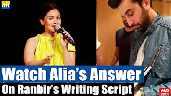 Ranbir Kapoor has written a Script for Wife Alia Bhatt, Will She Do It? Watch her answer