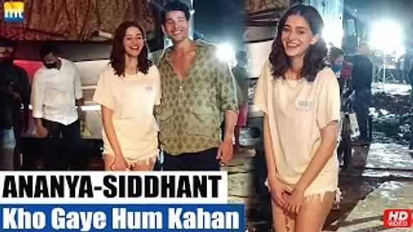 Ananya Panday continues to shoot with Siddhant Chaturvedi for 'Kho Gaye Hum Kahan'