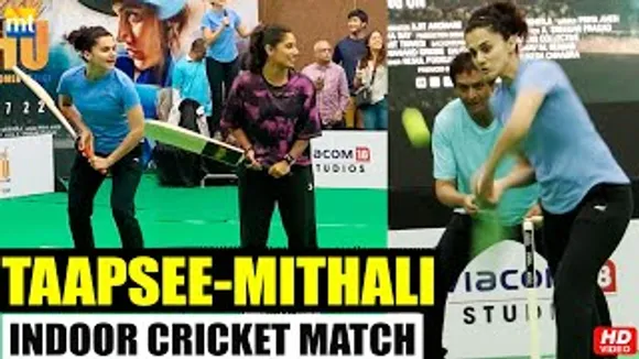 Taapsee Pannu & Mithali Raj Play Cricket - Watch Full Friendly Match