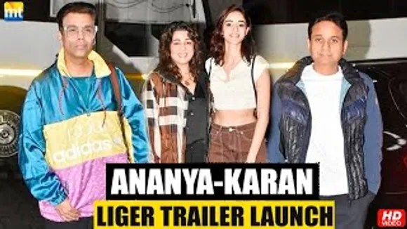 Ananya Panday, Karan Johar, Apoorva Mehta & Charmme Kaur head to Hyderabad for 'Liger' Trailer launch