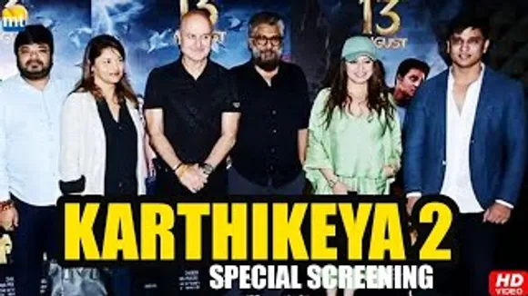 The Kashmir Files Team Anupam Kher & Vivek Agnihotri, Mahima Chaudhary UNCUT screening Of 'Karthikeya 2'