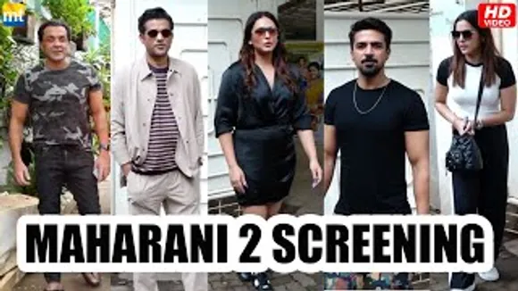 Bobby Deol, Huma Qureshi, Sohum Shah & Saqib Saleem at 'MAHARANI 2' Screening