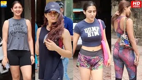 Sara Ali Khan, Pooja Hegde, Rashmika Mandanna & Dhvani Bhanushali Snapped post Their workout sessions