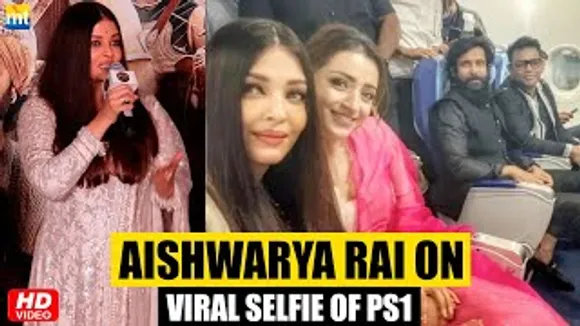 Aishwarya Rai Bachchan laughs out on Viral Selfies of 'PS-1' Cast Trisha Krishnan, Chiyaan Vikram & AR Rahman