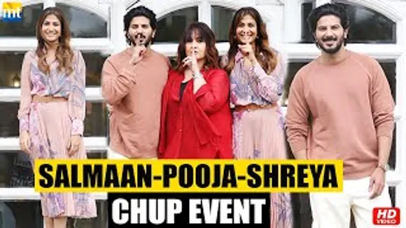 Dulquer Salmaan, Gorgeous Shreya Dhanwanthary & Pooja Bhatt at CHUP event