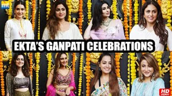 Mouni Roy, Shamita Shetty, Huma Qureshi And Others Attend Ekta Kapoor's Ganpati Celebrations