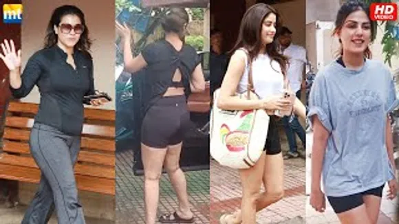 Bollywood Fitness Freaks Janhvi Kapoor, Kajol, Dhvani Bhanushali & Rhea Chakraborty hit the gym