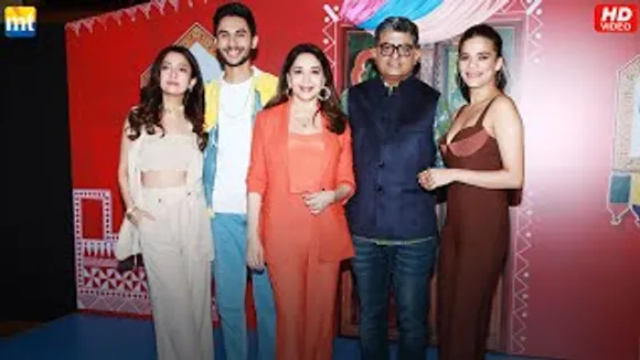 Madhuri Dixit, Ritwik Bhowmik, Barkha Singh, Srishti Shrivastava & Gajraj Rao for 'Maja Ma' Promotion at Taj Lands End