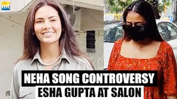 Neha Kakkar spotted Amidst Maine Payal Hai Chhankai song controversy, Esha Gupta post Her salon sessions