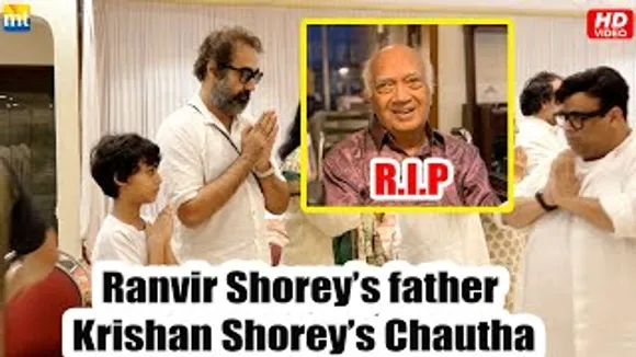 Ranvir Shorey attends Chautha Of His Father Krishna Dev Shorey