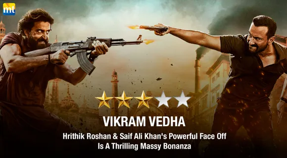 Vikram Vedha Review - Hrithik Roshan & Saif Ali Khan's Powerful Face Off Is A Thrilling Massy Bonanza