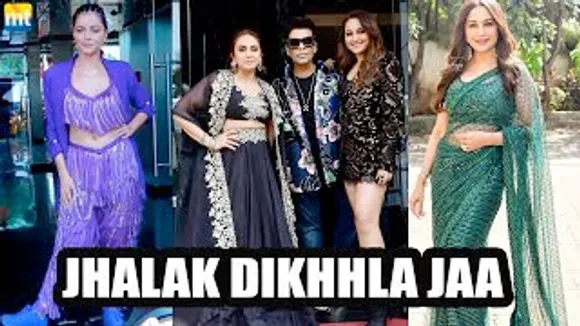 'Double XL' Girls Sonakshi Sinha & Huma Qureshi at Jhalak Dikhhla Jaa 10 sets Along With Madhurin Dixit, Karan Johar, Rubina Dilaik And Others