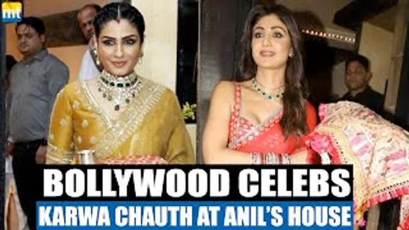 Shilpa Shetty, Raveena Tandon, Akanksha Malhotra & many more celebrate Karwa Chauth at Anil Kapoor's house